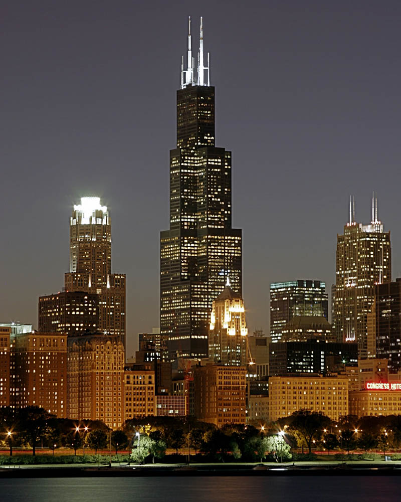 Travel Trip Journey Sears Tower Chicago USA