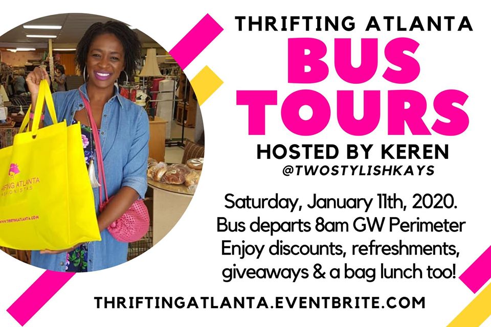 EVENTS January 2020 Thrifting Bus Tours MetroAtlanta Two Stylish Kays